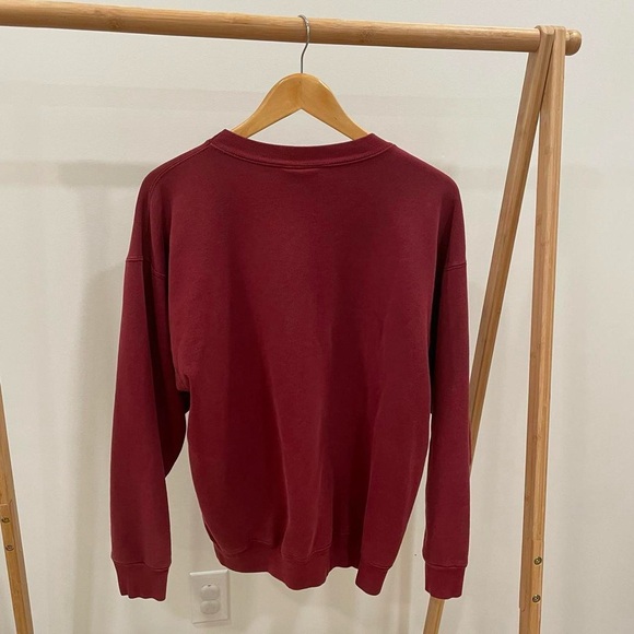 Vintage Field & Stream Tapestry Embroidered Golf Crewneck Sweatshirt in Maroon - Picture 5 of 5
